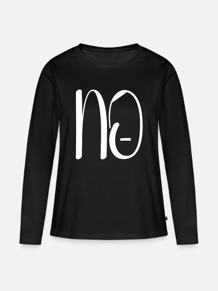 Gegen Nazis - Frauen Premium Bio Langarmshirt - Schwarz