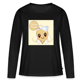 Future Mariée Pois Chiches - T-shirt manches longues Premium bio Femme - noir - Devant - Julia (174cm)
