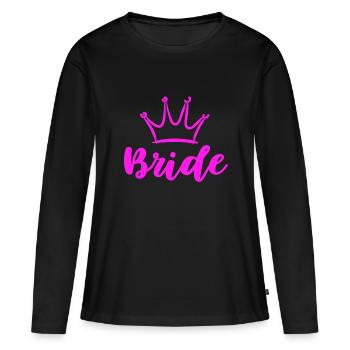 Bride Design for Bachelorette Party Bachelorette Party - Women's Premium Organic Long Sleeve Shirt - black - Front - Julia (174cm)