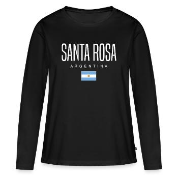 Santa Rosa Argentina Argentinian - Women's Premium Organic Long Sleeve Shirt - black - Front - Julia (174cm)