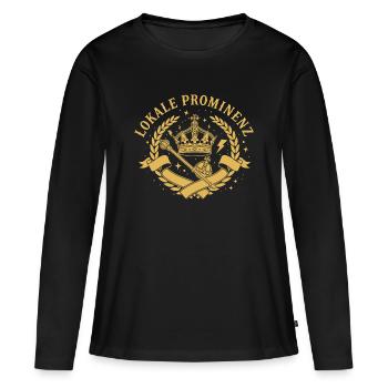 Célébrités locales - T-shirt manches longues Premium bio Femme - noir - Devant - Julia (174cm)