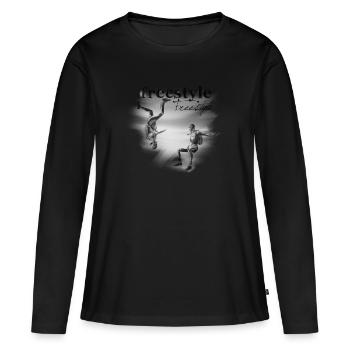 Freestyle - Frauen Premium Bio Langarmshirt - Schwarz - Vorne - Julia (174cm)