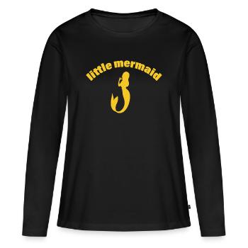 Mermaid - Women's Premium Organic Long Sleeve Shirt - black - Front - Julia (174cm)