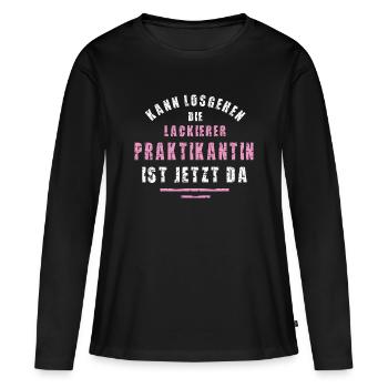 Painter Intern Thank You Internship Paint Shop - Women's Premium Organic Long Sleeve Shirt - black - Front - Julia (174cm)