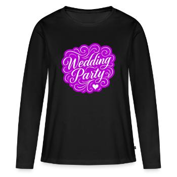 Wedding Party Wedding Party - Women's Premium Organic Long Sleeve Shirt - black - Front - Julia (174cm)