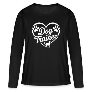 Dog Trainer Dog Training - Women's Premium Organic Long Sleeve Shirt - black - Front - Julia (174cm)