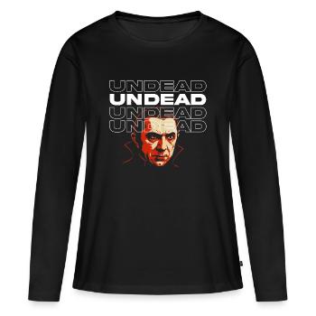 Design classique du film Dracula Tribute Design - T-shirt manches longues Premium bio Femme - noir - Devant - Julia (174cm)