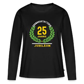 Raumausstatterin Jubiläum 25 Jahre 25 jährige Jubi - Frauen Premium Bio Langarmshirt - Schwarz - Vorne - Julia (174cm)