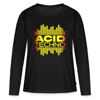 Acid Techno Pulse - Women's Premium Organic Long Sleeve Shirt - black - Front - Julia (174cm)