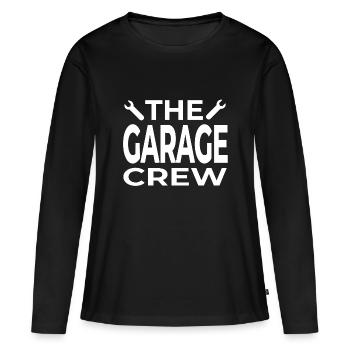 Garage - T-shirt manches longues Premium bio Femme - noir - Devant - Julia (174cm)