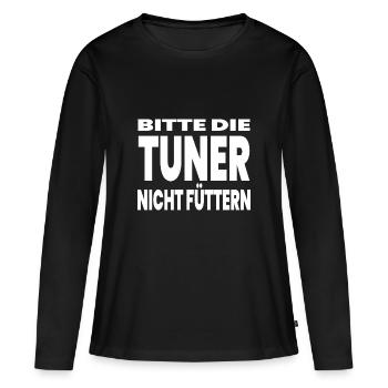Tuner - Frauen Premium Bio Langarmshirt - Schwarz - Vorne - Julia (174cm)