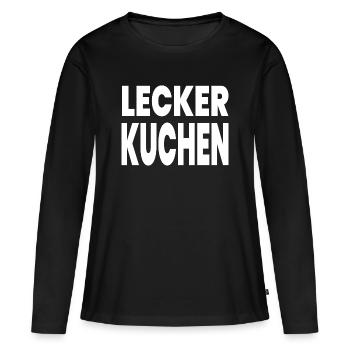 Gâteau - T-shirt manches longues Premium bio Femme - noir - Devant - Julia (174cm)