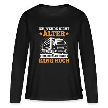 Truck Driver Truck Driver Truck Driver Trucker - Women's Premium Organic Long Sleeve Shirt - black - Front - Julia (174cm)