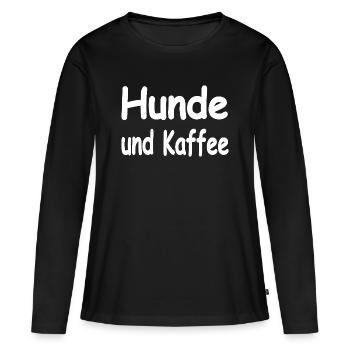 canine - T-shirt manches longues Premium bio Femme - noir - Devant - Julia (174cm)