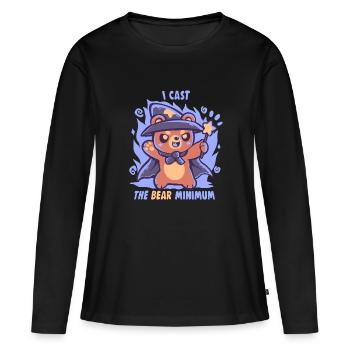 The Bear Minimum Spell - Women's Premium Organic Long Sleeve Shirt - black - Front - Julia (174cm)