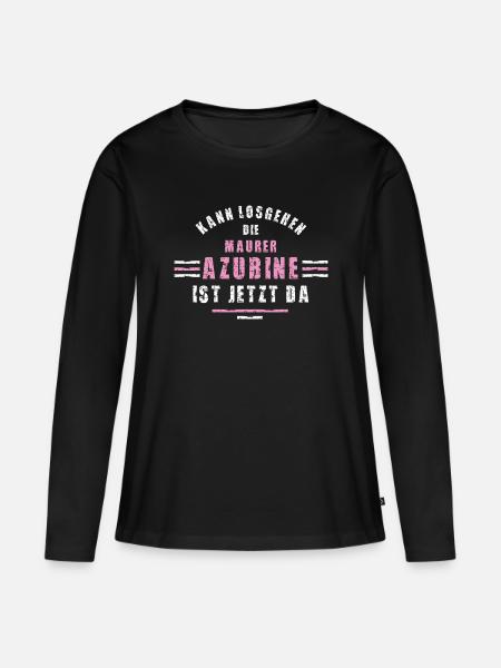 Bricklayer Trainee Apprenticeship Bricklayer - Women's Premium Organic Long Sleeve Shirt - black