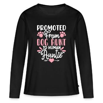 Tante Cadeau Meilleure Tante Du Monde - T-shirt manches longues Premium bio Femme - noir - Devant - Julia (174cm)