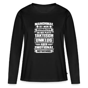 My Behavior Table Tennis Table Tennis Players - Women's Premium Organic Long Sleeve Shirt - black - Front - Julia (174cm)