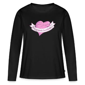 Coordonnatrice des farces Saint-Patrick - T-shirt manches longues Premium bio Femme - noir - Devant - Julia (174cm)