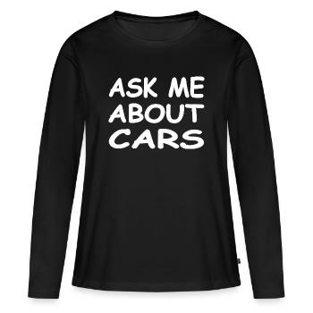 Auto - Frauen Premium Bio Langarmshirt - Schwarz - Vorne - Julia (174cm)