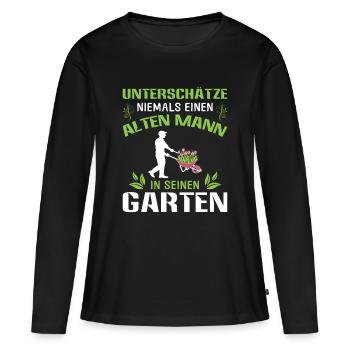 Jardinier Jardinage Jardinage Jardinage Jardinage - T-shirt manches longues Premium bio Femme - noir - Devant - Julia (174cm)