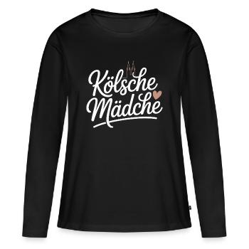 Cologne Filles Carnaval Cologne Filles - T-shirt manches longues Premium bio Femme - noir - Devant - Julia (174cm)