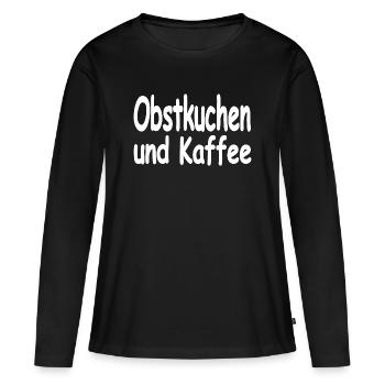 Gâteau - T-shirt manches longues Premium bio Femme - noir - Devant - Julia (174cm)