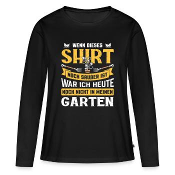 Jardinier Jardinage Jardinage Jardinage Jardinage - T-shirt manches longues Premium bio Femme - noir - Devant - Julia (174cm)
