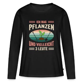 Jardinier Jardinage Jardinage Jardinage Jardinage - T-shirt manches longues Premium bio Femme - noir - Devant - Julia (174cm)