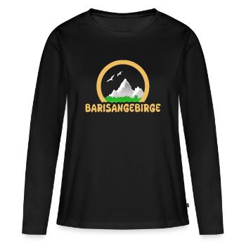 Trekking dans les montagnes de Barisan - T-shirt manches longues Premium bio Femme - noir - Devant - Julia (174cm)