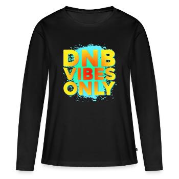 Drum n Bass Shirt Été DNB Colorful Vibes - T-shirt manches longues Premium bio Femme - noir - Devant - Julia (174cm)