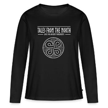 Antike Denkmäler - Frauen Premium Bio Langarmshirt - Schwarz - Vorne - Julia (174cm)