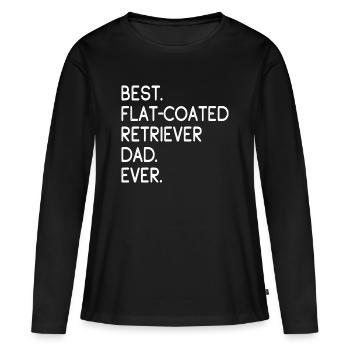 Flat-Coated Retriever - Frauen Premium Bio Langarmshirt - Schwarz - Vorne - Julia (174cm)