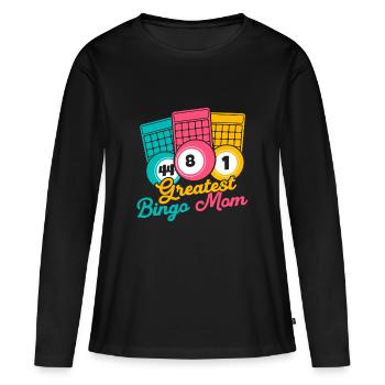 Bingo Game Greatest Bingo Mom Bingo - T-shirt manches longues Premium bio Femme - noir - Devant - Julia (174cm)