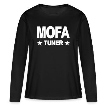 Mobylette - T-shirt manches longues Premium bio Femme - noir - Devant - Julia (174cm)