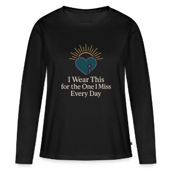 Suicide Loss Remembrance Walk Suicide - Women's Premium Organic Long Sleeve Shirt - black - Front - Julia (174cm)