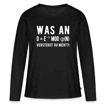 Informatiker Informatik Student Programmierer  - Frauen Premium Bio Langarmshirt - Schwarz - Vorne - Julia (174cm)