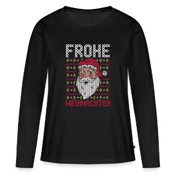 Tir à l’arc Tir à l’arc Tir à l’arc - T-shirt manches longues Premium bio Femme - noir - Devant - Julia (174cm)