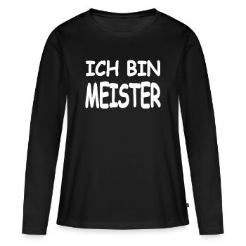 Master - Women's Premium Organic Long Sleeve Shirt - black - Front - Julia (174cm)