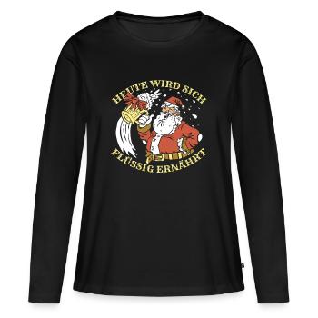 Tir à l’arc Tir à l’arc Tir à l’arc - T-shirt manches longues Premium bio Femme - noir - Devant - Julia (174cm)