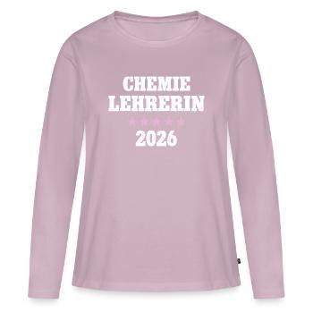 Chemistry Teacher 2026 Occupation Chemistry Teacher Chemist - Women's Premium Organic Long Sleeve Shirt - dusky pink - Front - Julia (174cm)