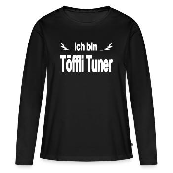 mobylette - T-shirt manches longues Premium bio Femme - noir - Devant - Julia (174cm)