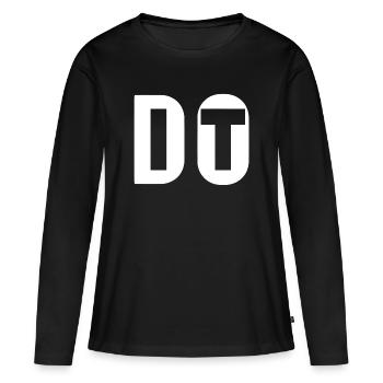 Fais-le, n'abandonne pas - T-shirt manches longues Premium bio Femme - noir - Devant - Julia (174cm)