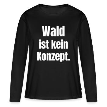 Forest is not a concept - Women's Premium Organic Long Sleeve Shirt - black - Front - Julia (174cm)