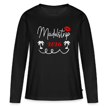 Girls' Trip 2026 Girls' Trip Girls' Tour Girls' Trip - Women's Premium Organic Long Sleeve Shirt - black - Front - Julia (174cm)