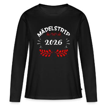 Girls' Trip 2026 Girls' Trip Girls' Tour Girls' Trip - Women's Premium Organic Long Sleeve Shirt - black - Front - Julia (174cm)