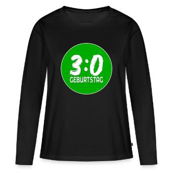 Trente-siècle du football - T-shirt manches longues Premium bio Femme - noir - Devant - Julia (174cm)