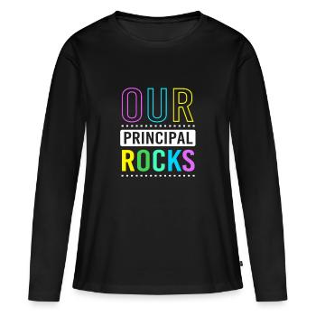 Direktor Schulleitung Schule Rektor Schulleiter - Frauen Premium Bio Langarmshirt - Schwarz - Vorne - Julia (174cm)