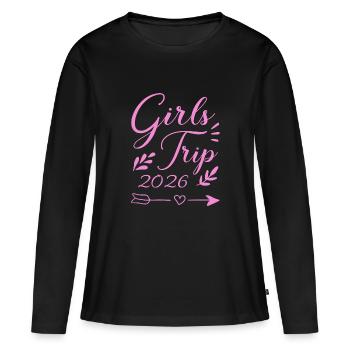 Girl Trip 2026 Gir des filles Strip des filles Strip des filles - T-shirt manches longues Premium bio Femme - noir - Devant - Julia (174cm)