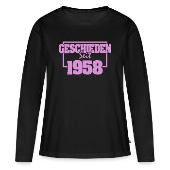 Ehe 1958 - Frauen Premium Bio Langarmshirt - Schwarz - Vorne - Julia (174cm)